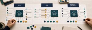 Mehrere Kalkulationsblätter vergleichen TCO, Activity-based Costing sowie Verrechnungsmodelle für eine ICT-Leistung.